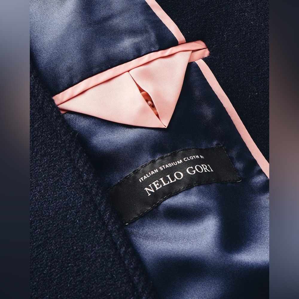 🆕 J.Crew Long Toscana Coat in NAVY Sz Petite 10 - Picture 2 of 15